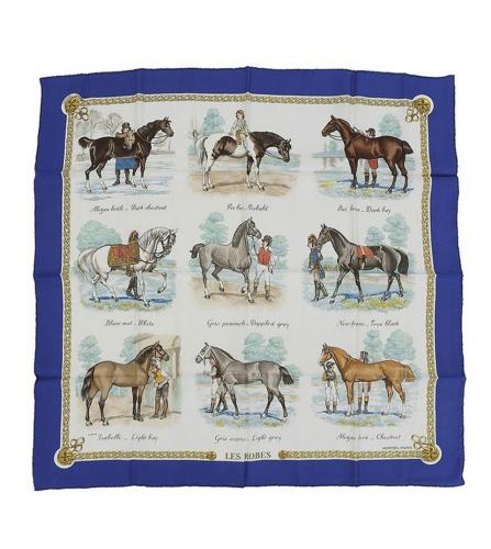 HERMES SILK SCARF LES ROBES