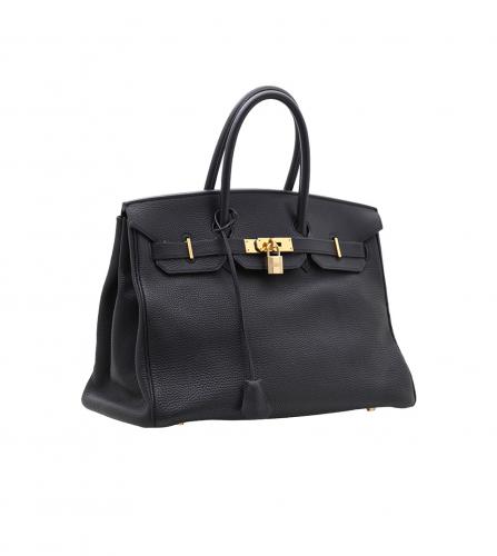 HERMES BLACK TOGO BIRKIN 35