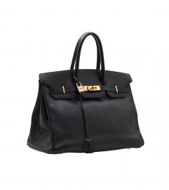 HERMES BIRKIN 35 TAURILLON CLEMENCE BLACK