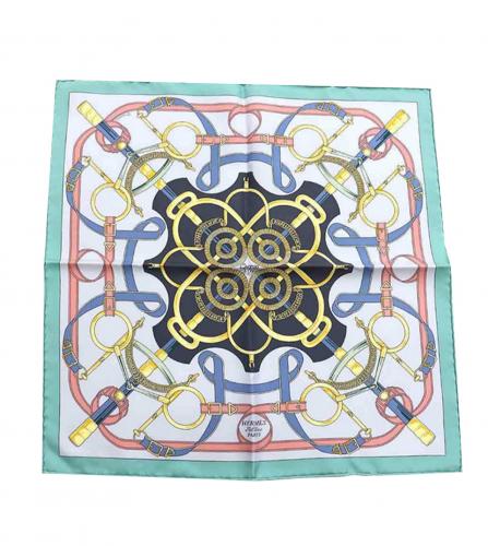 HERMES SILK SCARF EPERON D'OR