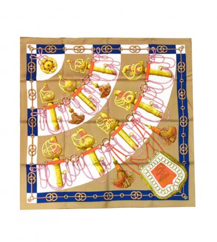 HERMES SILK SCARF CLIQUETIS