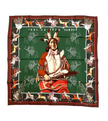 HERMES SILK SCARF PANI LA SHAR PAWNEE