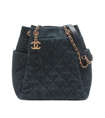 Chanel Drawstring Bag Denim