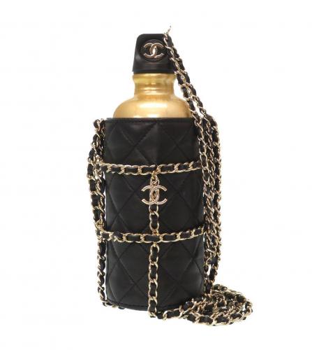 CHANEL BOTTLE & BOTTLE HOLDER