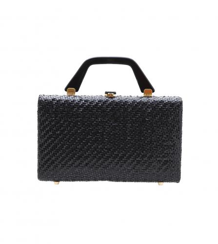 LANCEL RATTAN HANDBAG