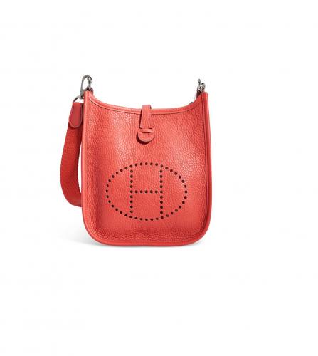 hermes red evelyne bag