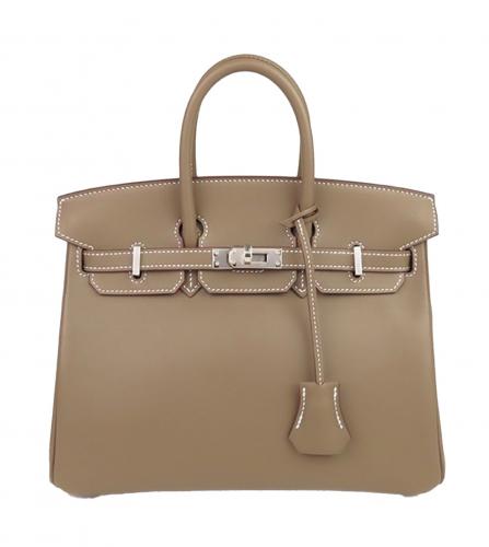 HERMES BIRKIN 25 SWIFT ETOUPE
