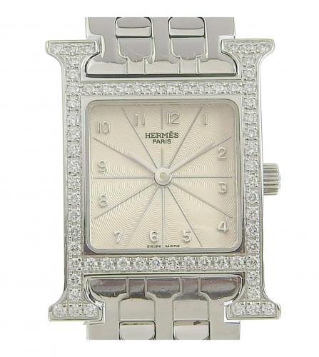 HERMES H DIAMOND WATCH