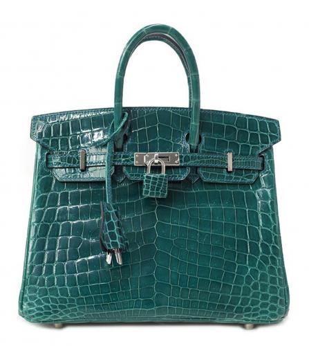 HERMES BIRKIN 25 CROCODILE GREEN