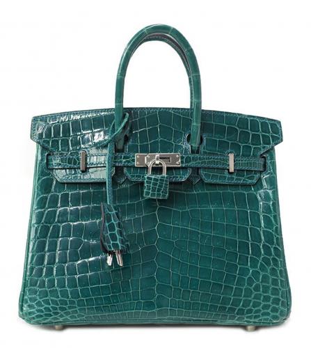 NEW HERMES VERT JADE GREEN MINI KELLY POCHETTE CROCODILE ALLIGATOR CLUTCH  BAG