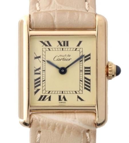 CARTIER TANK WATCH  vermeil