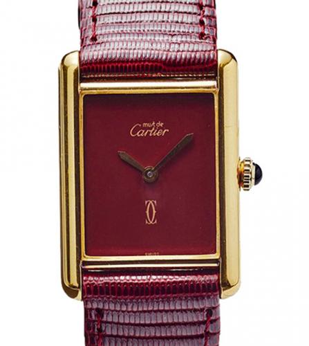 CARTIER TANK WATCH  vermeil