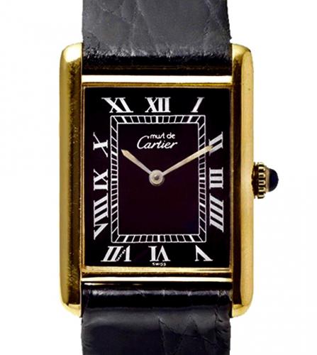 CARTIER TANK WATCH  vermeil