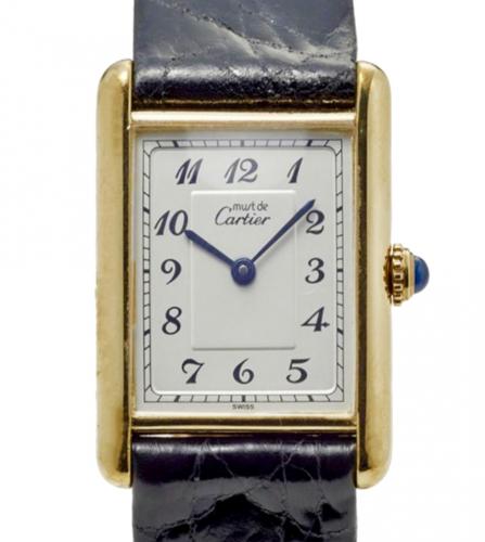 CARTIER TANK WATCH  vermeil