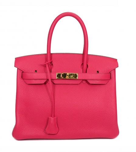 HERMES BIRKIN 30 TAURILLON CLEMENCE PINK
