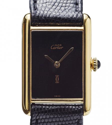 CARTIER TANK WATCH  vermeil