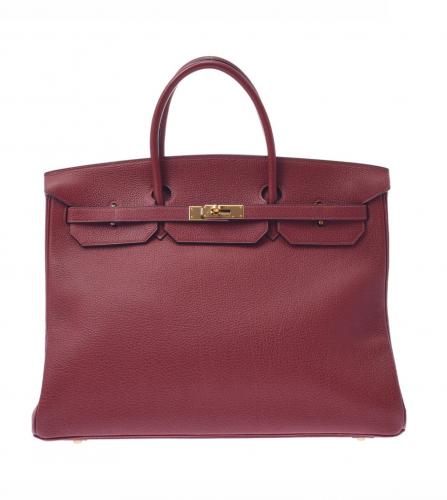 HERMES BIRKIN 40 TAURILLON CLEMENCE BUFFLE RED