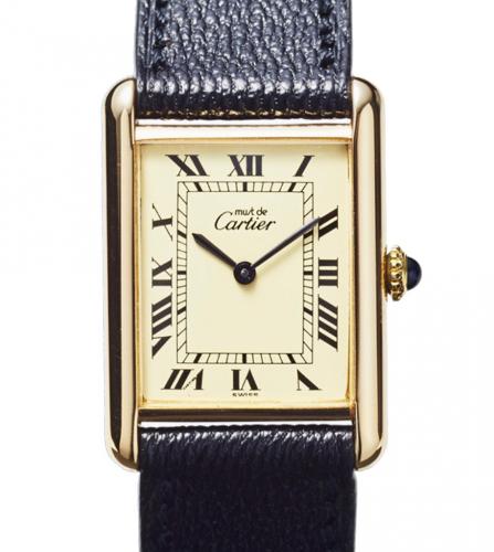 CARTIER TANK WATCH  vermeil