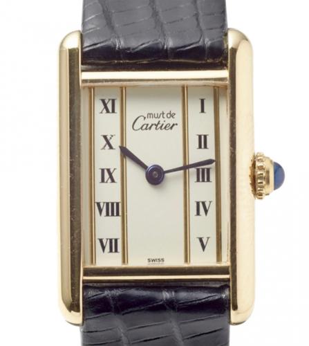 CARTIER TANK WATCH  vermeil