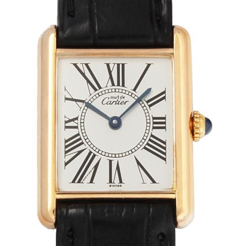 CARTIER TANK WATCH  vermeil