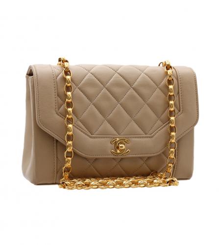 CHANEL BEIGE FLAP BAG