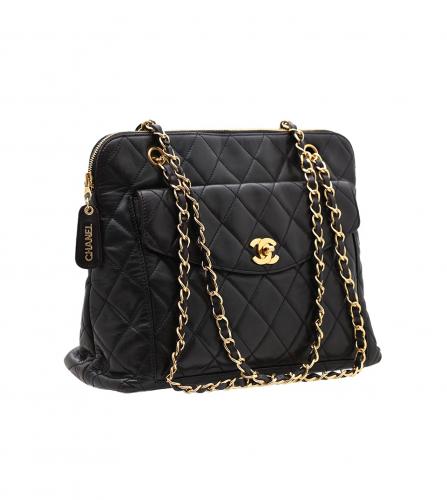CHANEL BLACK TOTE BAG