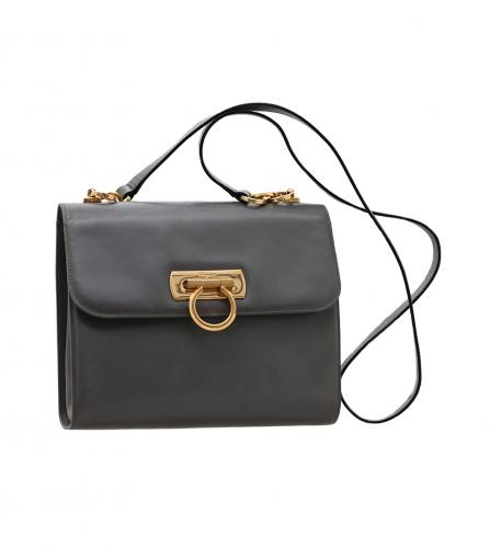 FERRAGAMO GRAY SHOULDER BAG