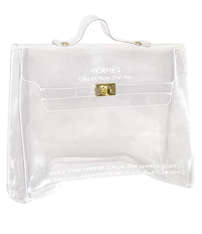HERMES KELLY CLEAR BAG is born in 1996 !
