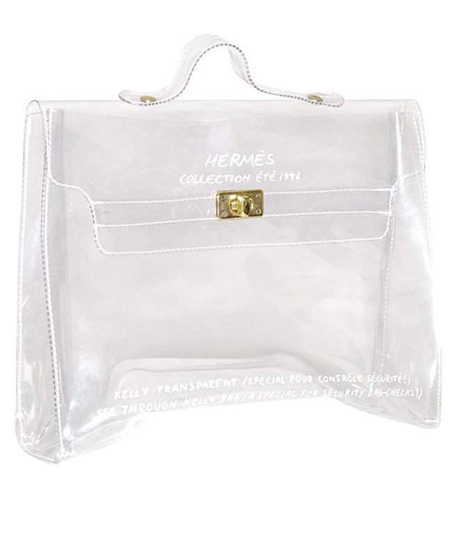 hermes vinyl bag