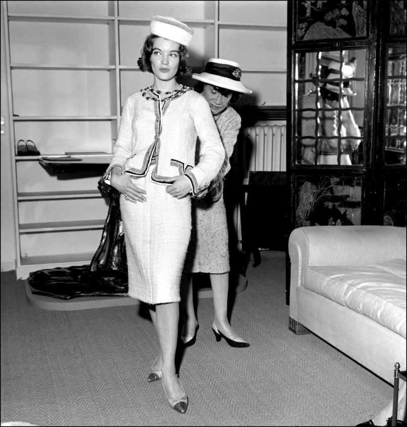 Coco Chanel styling Romy Schneider in 60's