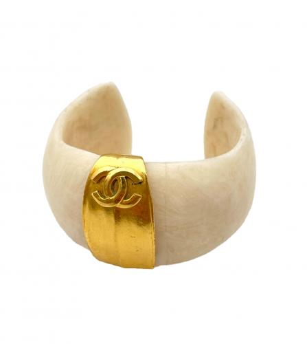 CHANEL WHITE BANGLE