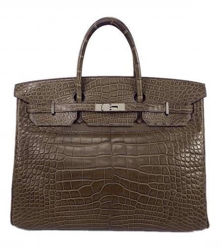HERMES BIRKIN 40 ALLIGATOR GREY