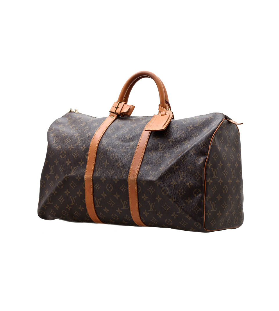 Vintage Louis Vuitton Keepall 45 Bandouliere Monogram Canvas Duffle Travel  Bag