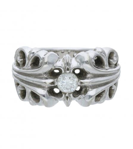 CHROME HEARTS WHITE GOLD DIAMOND RING