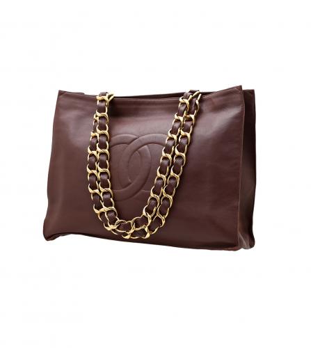 CHANEL BROWN TOTE BAG