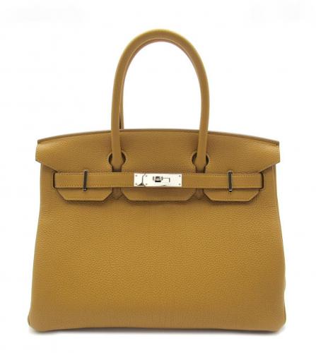 HERMES Birkin 30 Togo caramel lime