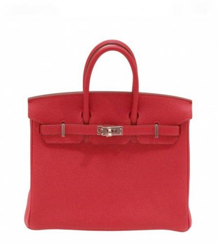  HERMES Birkin 25 rouge kazak togo