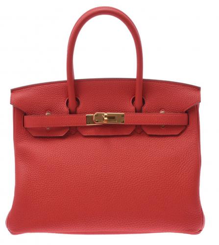 HERMES BIRKIN 30 TAURILLON CLEMENCE RED