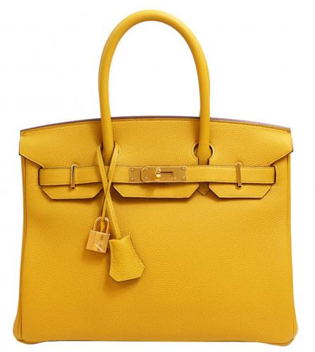 HERMES BIRKIN 30 TOGO JAUNE AMBRE