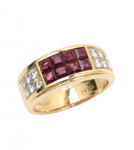 CARTIER RUBY DIAMOND RING