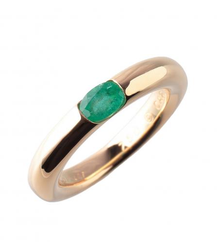 CARTIER EMERALD GOLD RING