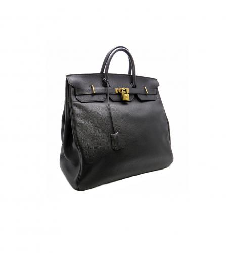 HERMES BLACK COURCHEVEL HAC 45