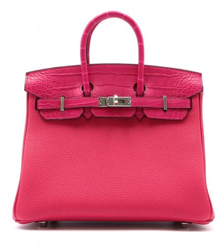 HERMES Birkin 25 togo & Niloticus pink