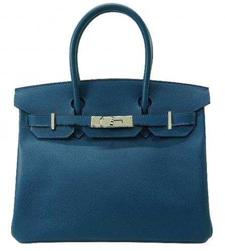 HERMES BIRKIN 30 EPSON BLUE THALASSA