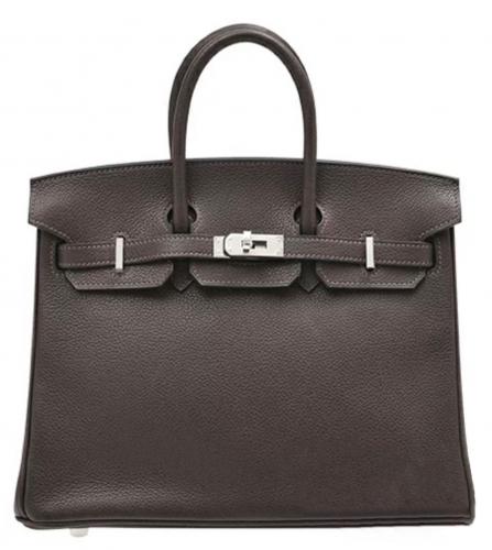 HERMES BIRKIN 25 BARENIA EBENE