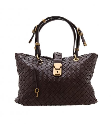 BOTTEGA VENETA MINI TOTE DARK BROWN