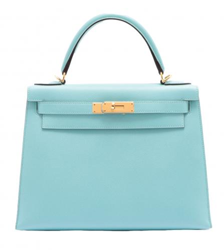HERMES KELLY 28 EPSON BLEU ATOLL