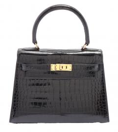 HERMES MINI KELLY 20 POROSUS BLACK