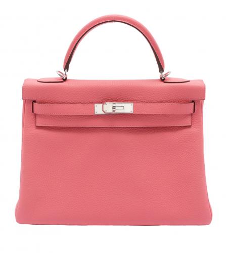 HERMES KELLY 32 TAURILLON CLEMENCE ROSE AZALEE