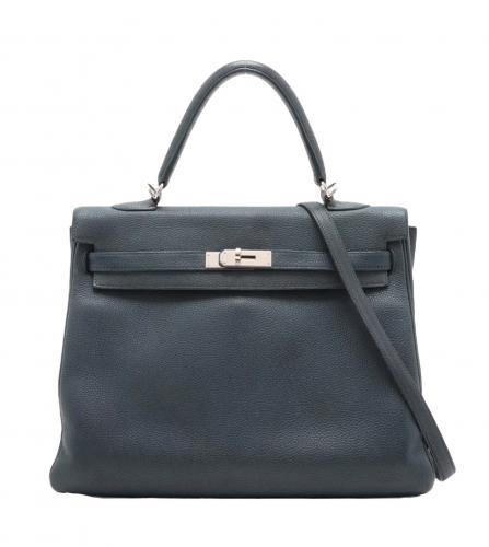 Hermes Kelly 32 Togo  Blue Nuit